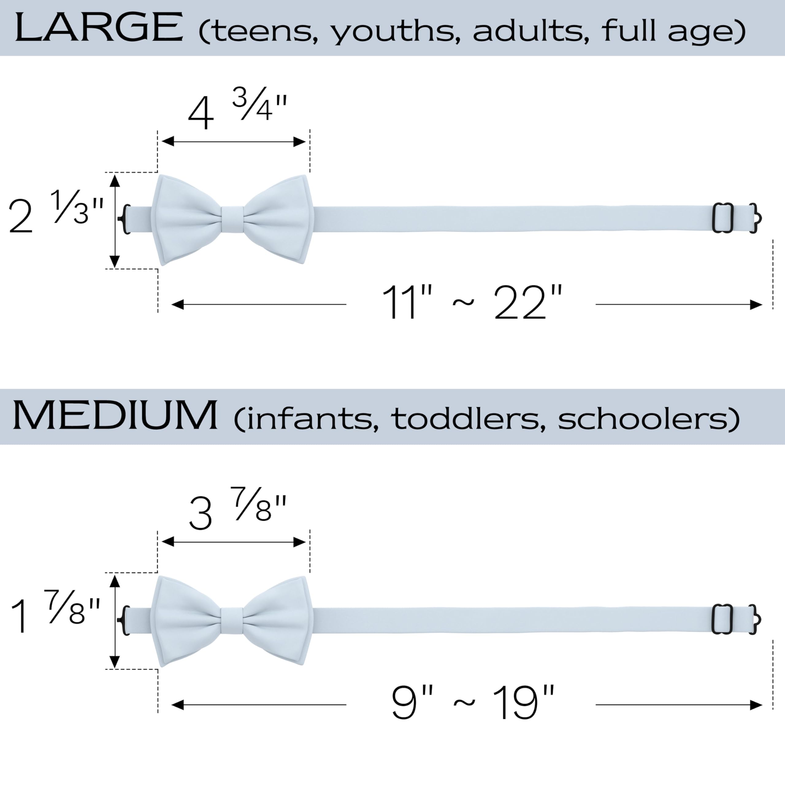 Adam Young Men's Bow Ties Pre-Tied Style Formal Satin Classic Bowtie for Tuxedo Faux Silk - Image 5