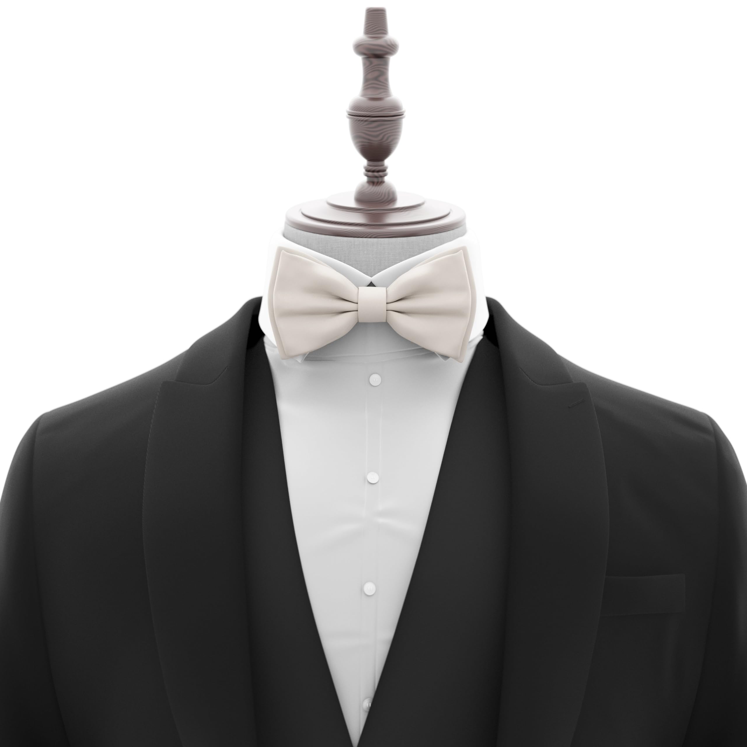 Adam Young Men's Bow Ties Pre-Tied Style Formal Satin Classic Bowtie for Tuxedo Faux Silk - Image 4