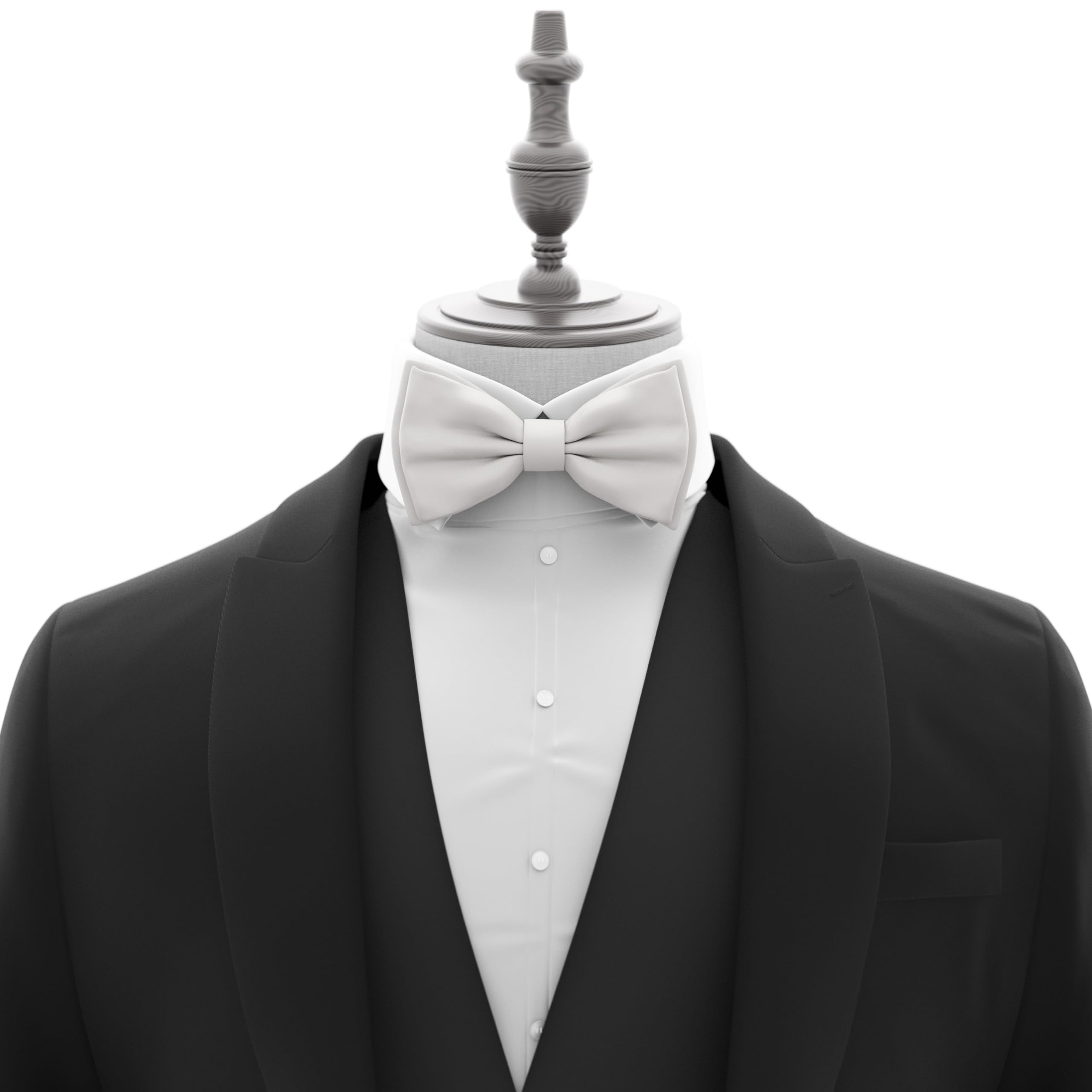 Adam Young Men's Bow Ties Pre-Tied Style Formal Satin Classic Bowtie for Tuxedo Faux Silk - Image 4