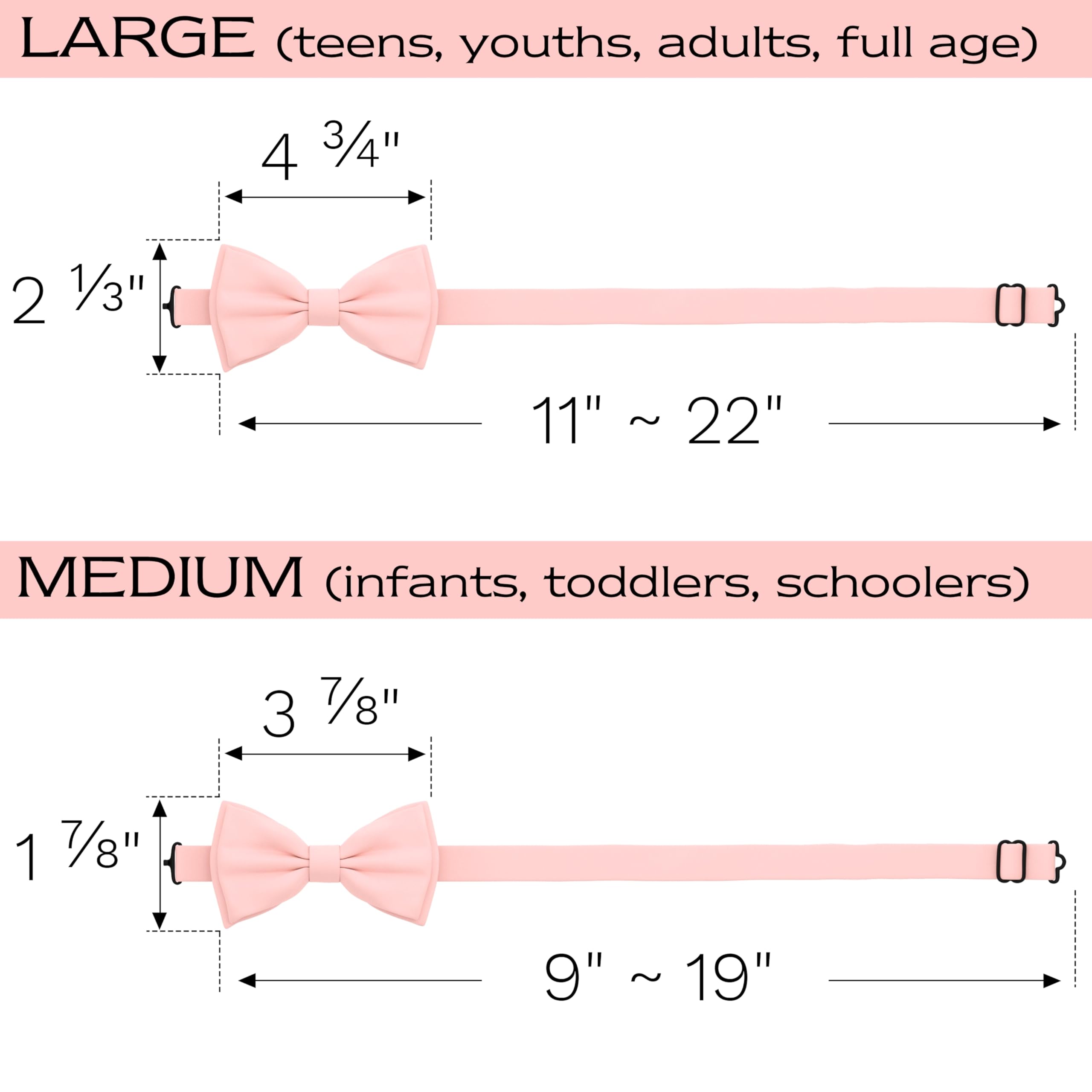 Adam Young Men's Bow Ties Pre-Tied Style Formal Satin Classic Bowtie for Tuxedo Faux Silk - Image 5