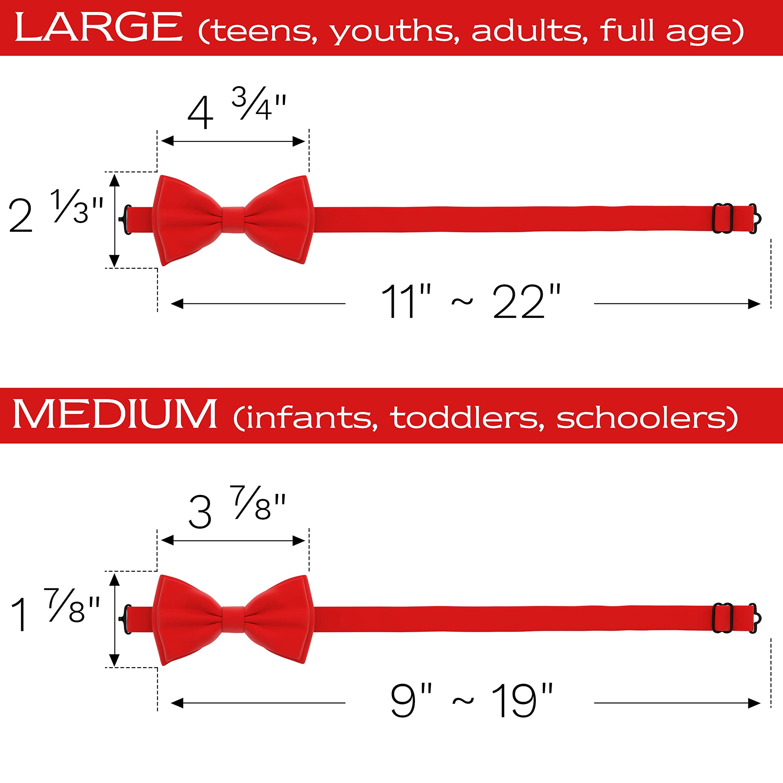 Adam Young Men's Bow Ties with Handkerchief & Cufflinks Pre-Tied Style Formal Satin Classic Bowtie for Tuxedo Faux Silk - Image 5