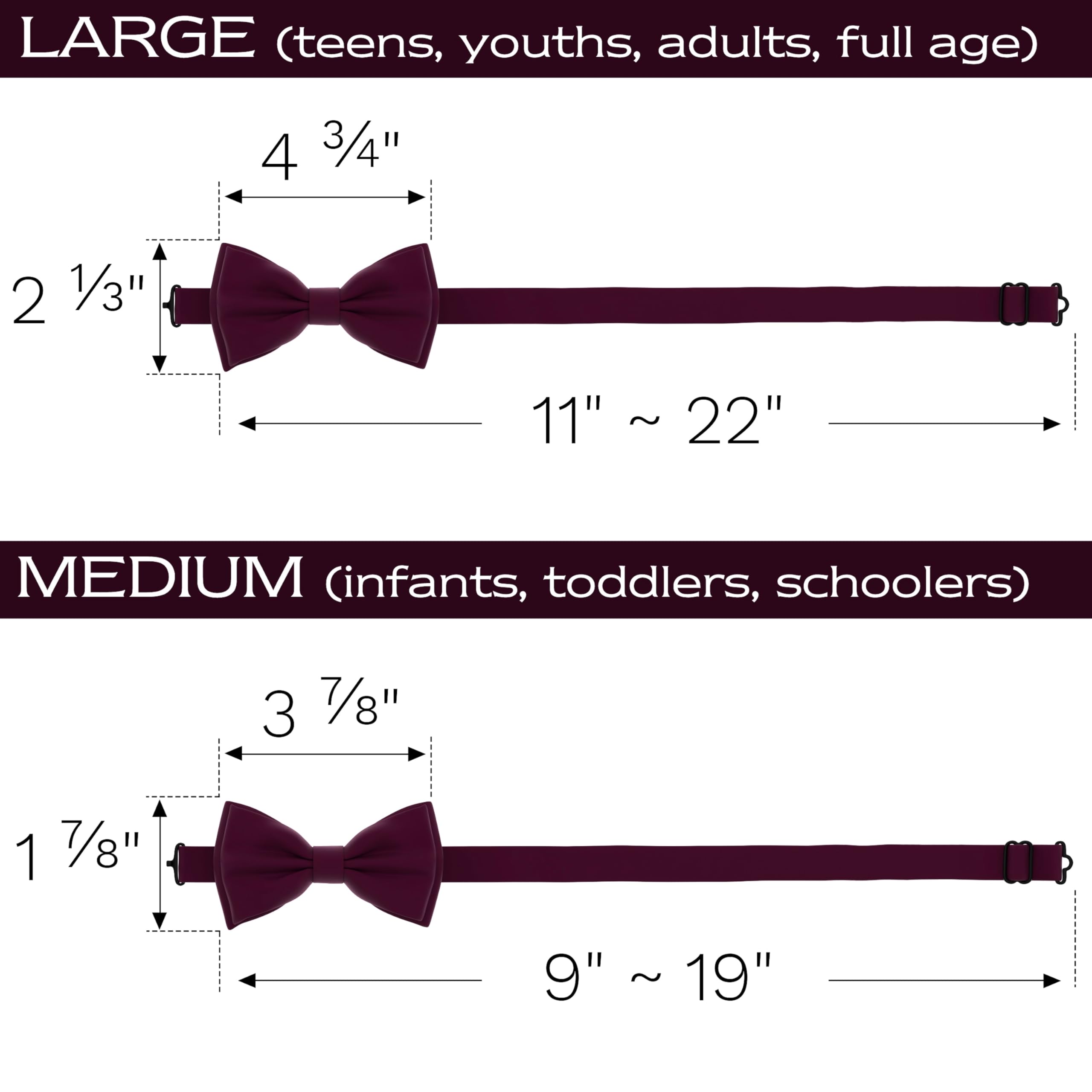 Adam Young Men's Bow Ties with Handkerchief & Cufflinks Pre-Tied Style Formal Satin Classic Bowtie for Tuxedo Faux Silk - Image 5