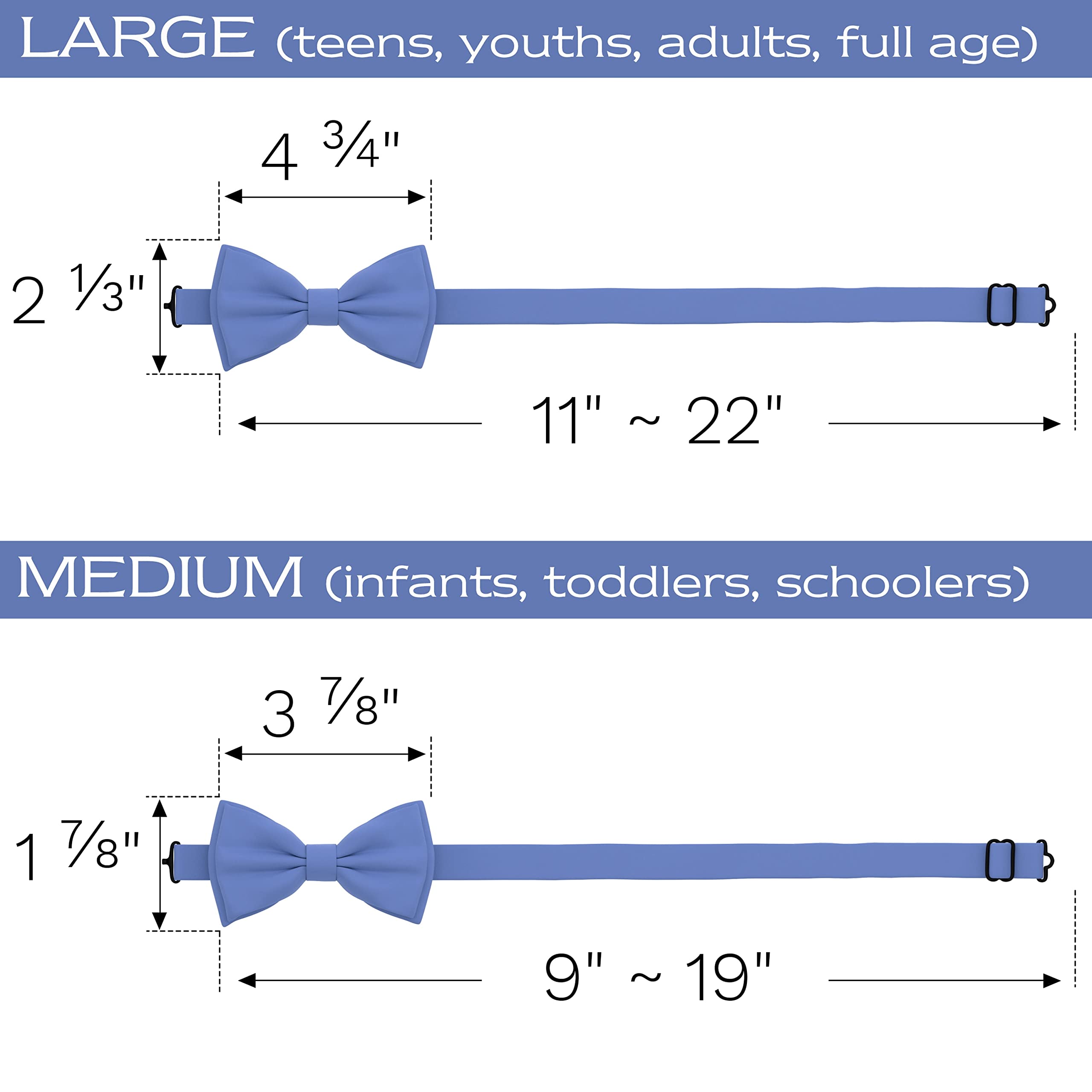 Adam Young Men's Bow Ties with Handkerchief Pre-Tied Style Formal Satin Classic Bowtie for Tuxedo Faux Silk - Image 5